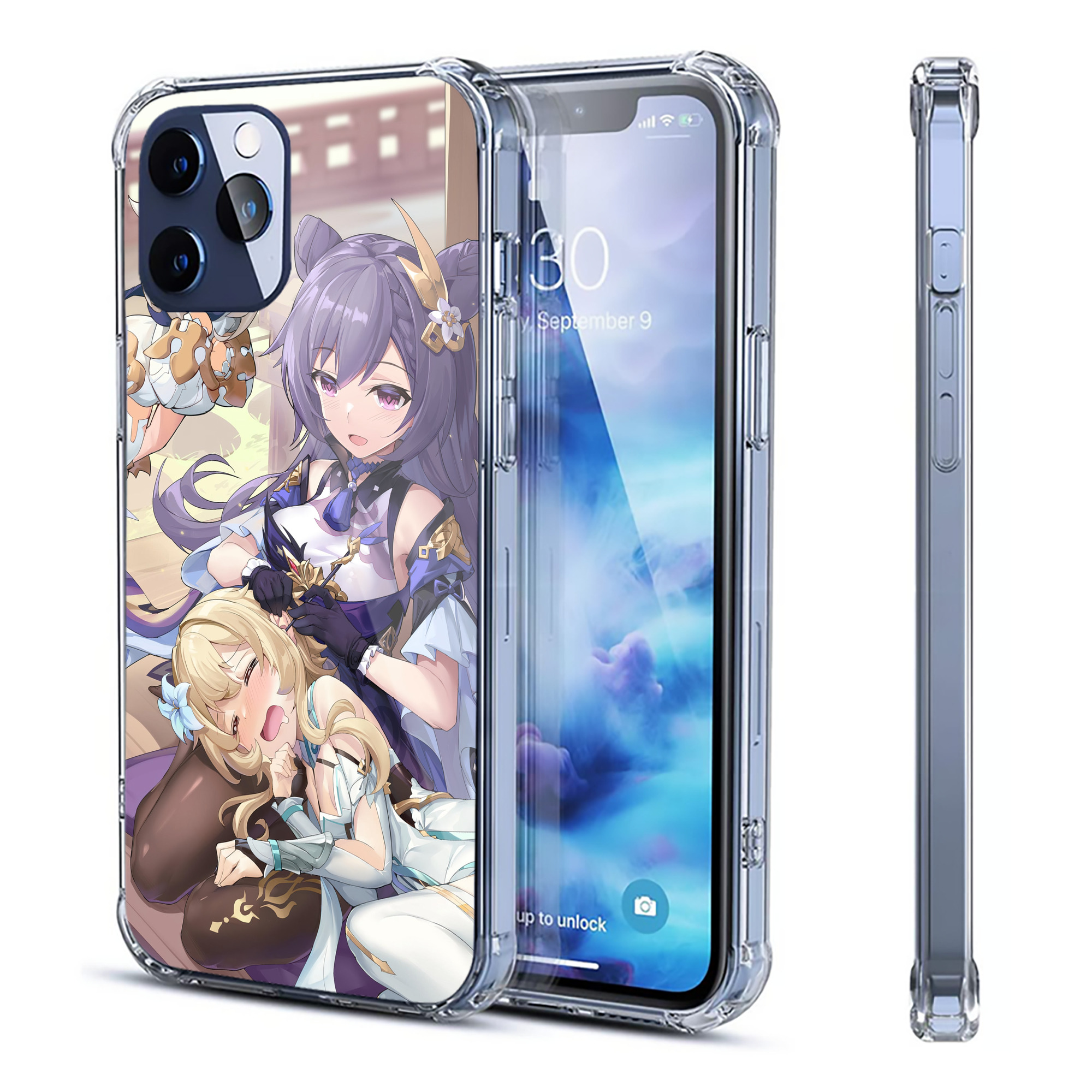 げんし神 genshin 【iPhone 12シリーズ対応】透明スマホケース（クリアソフトケース）